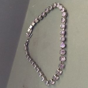 Vintage rhinestone ankle bracelet